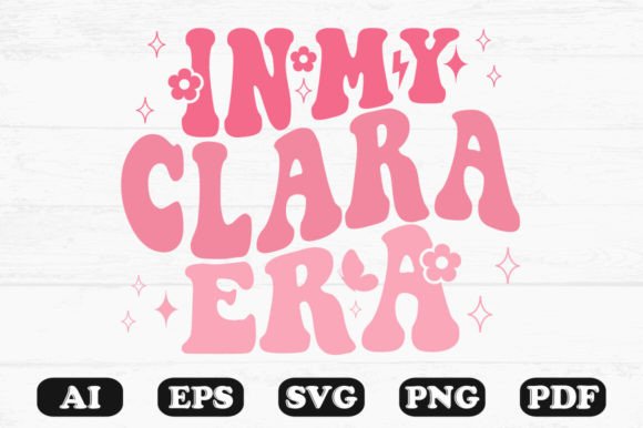 In My Clara Era Retro Wavy Svg T-shirt