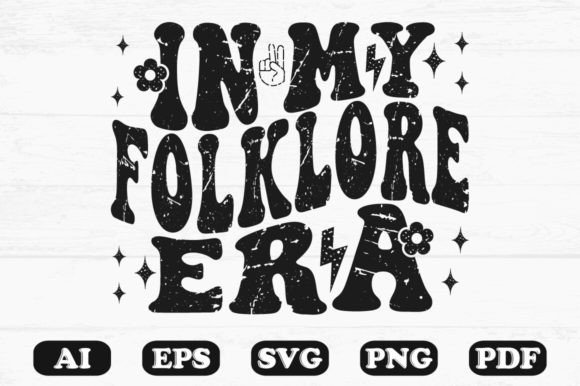 In My Folklore Era Svg T-shirt Design