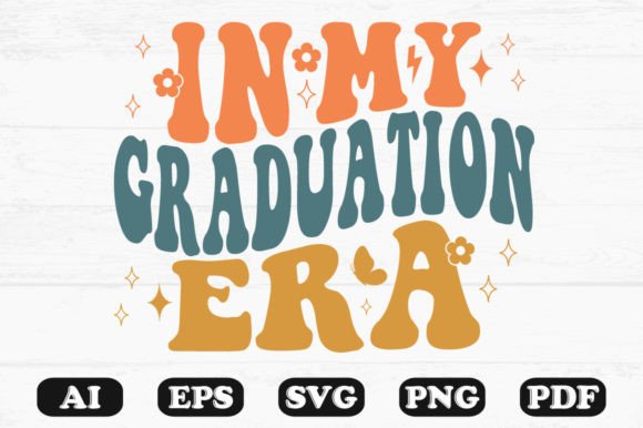 In My Graduation Era Retro Wavy Svg