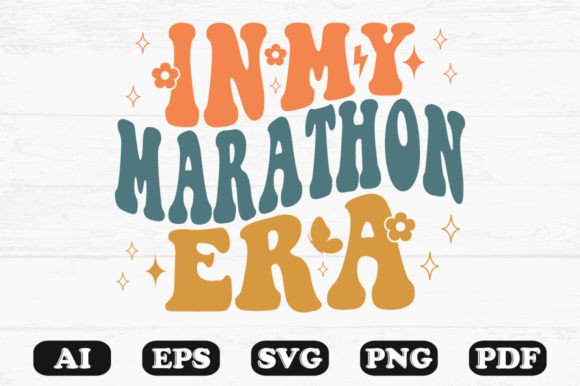 In My Marathon Era Retro Wavy Svg