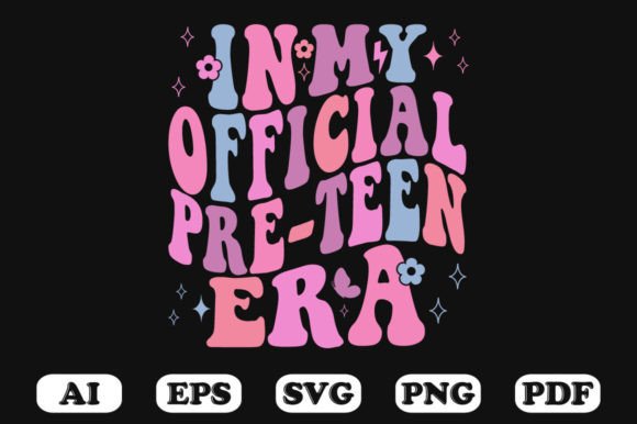 In My Official Pre-Teen Era Retro Wavy S