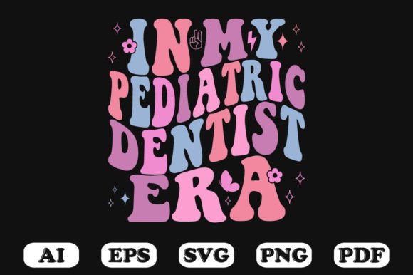 In My Pediatric Dentist Era Retro Wavy S