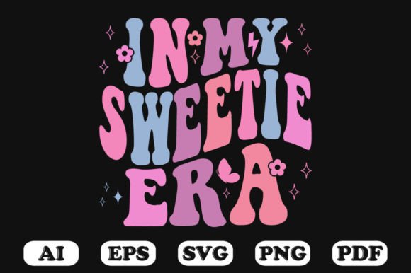 In My Sweetie Era Retro Wavy Svg